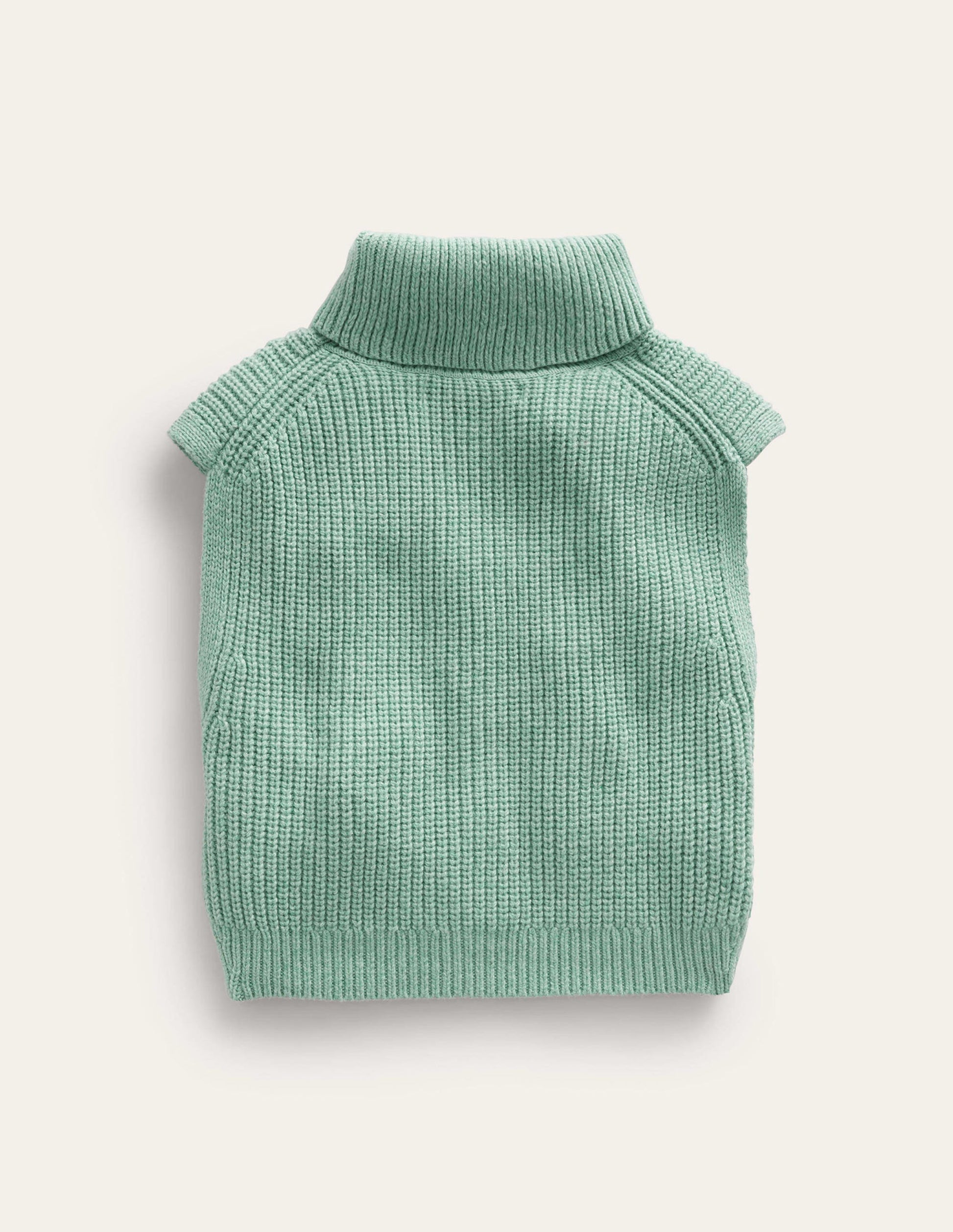 Roll Neck Tank-Green smoke-2