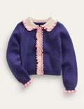 Knitted Jacket-College Navy