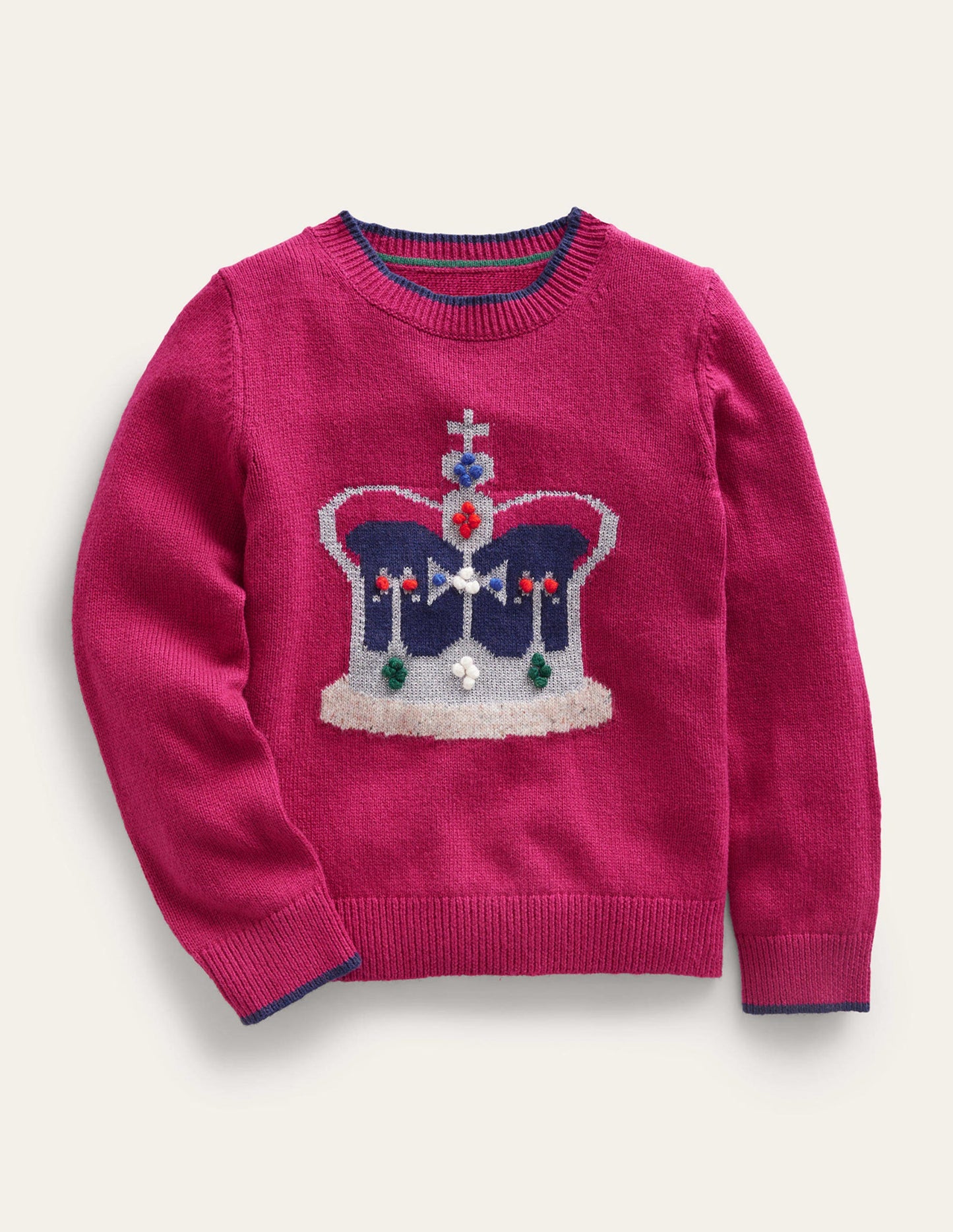 Crown Jumper-Penelope Pink