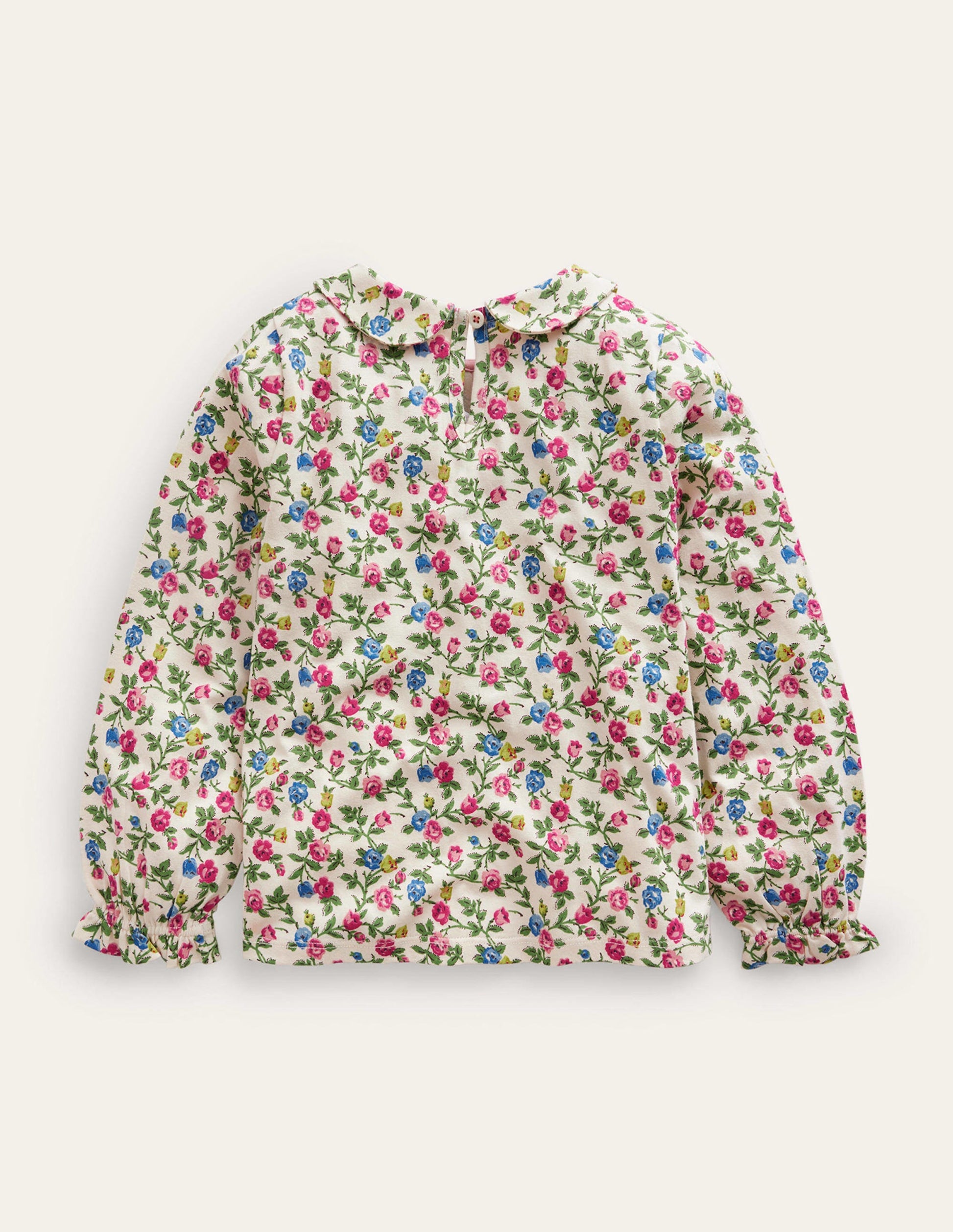 Collared Jersey Top-Vanilla Pod Rose-2