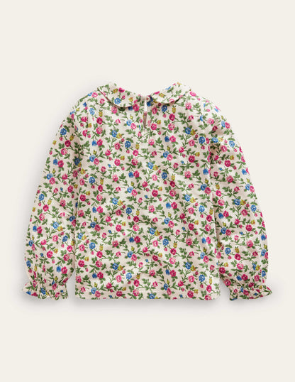 Collared Jersey Top-Vanilla Pod Rose-2