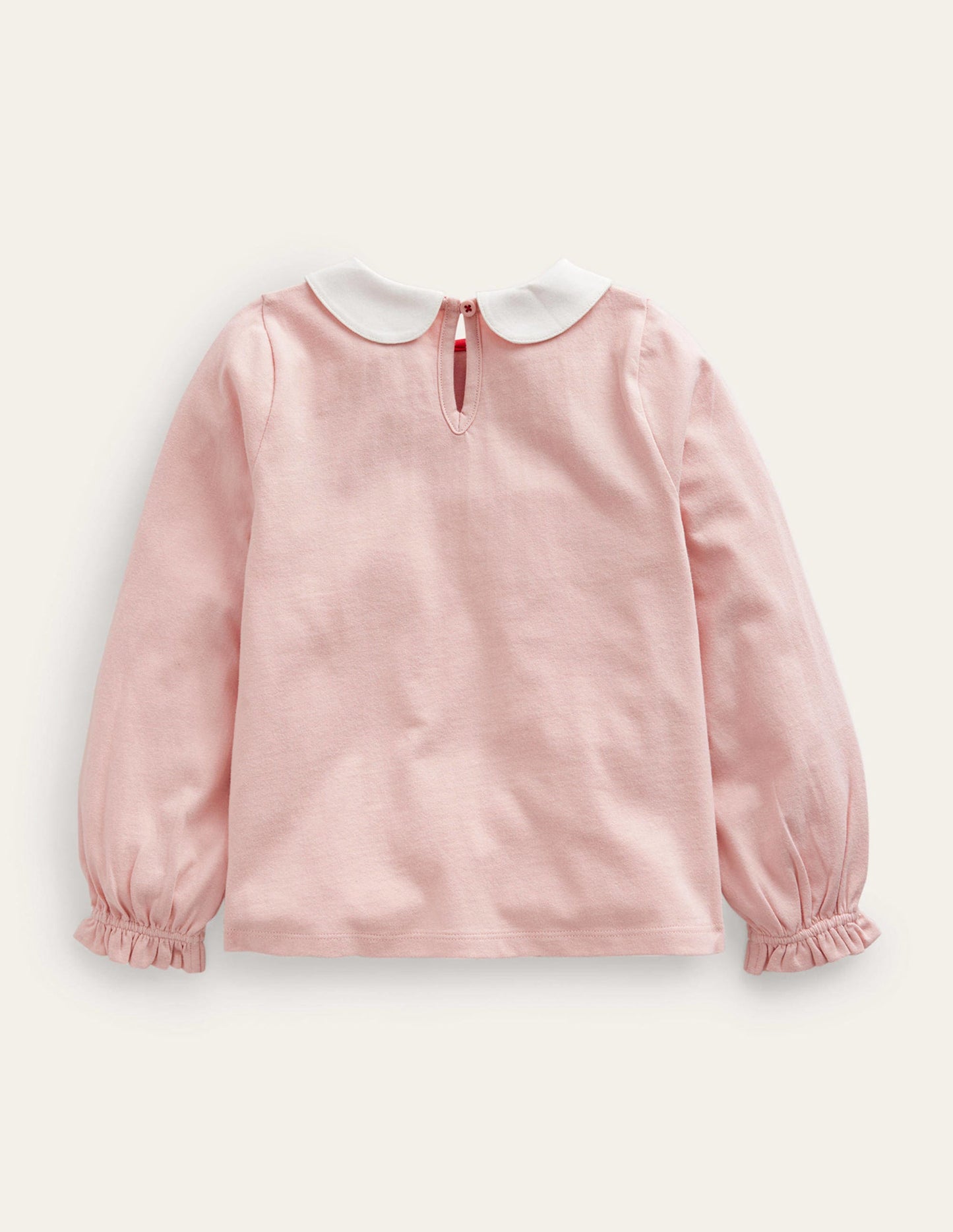 Collared Jersey Top-Provence Dusty Pink