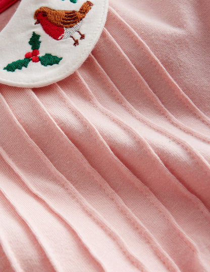 Collared Jersey Top-Provence Dusty Pink-3