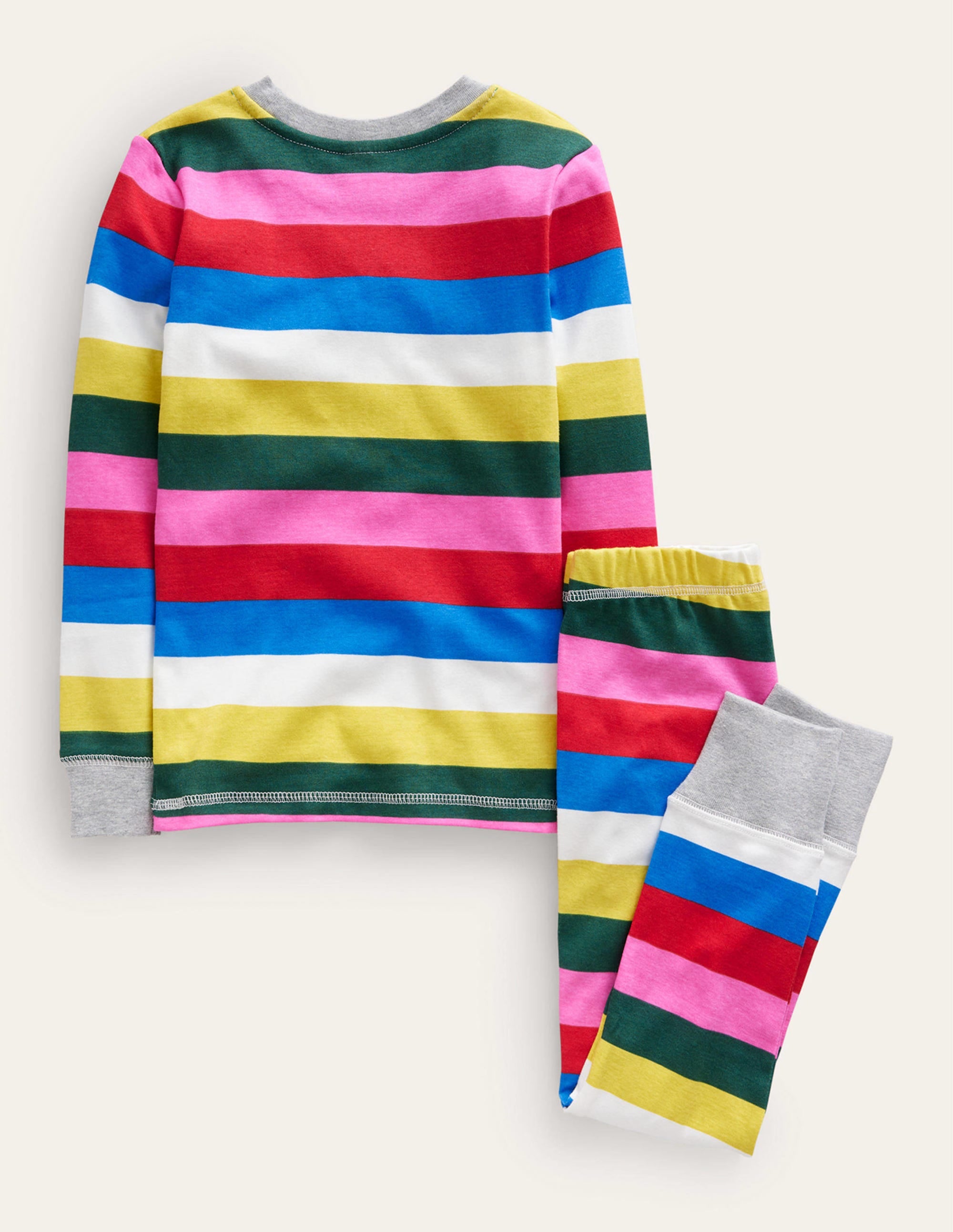 Snug Striped Long John Pyjamas-Multi - Image 2