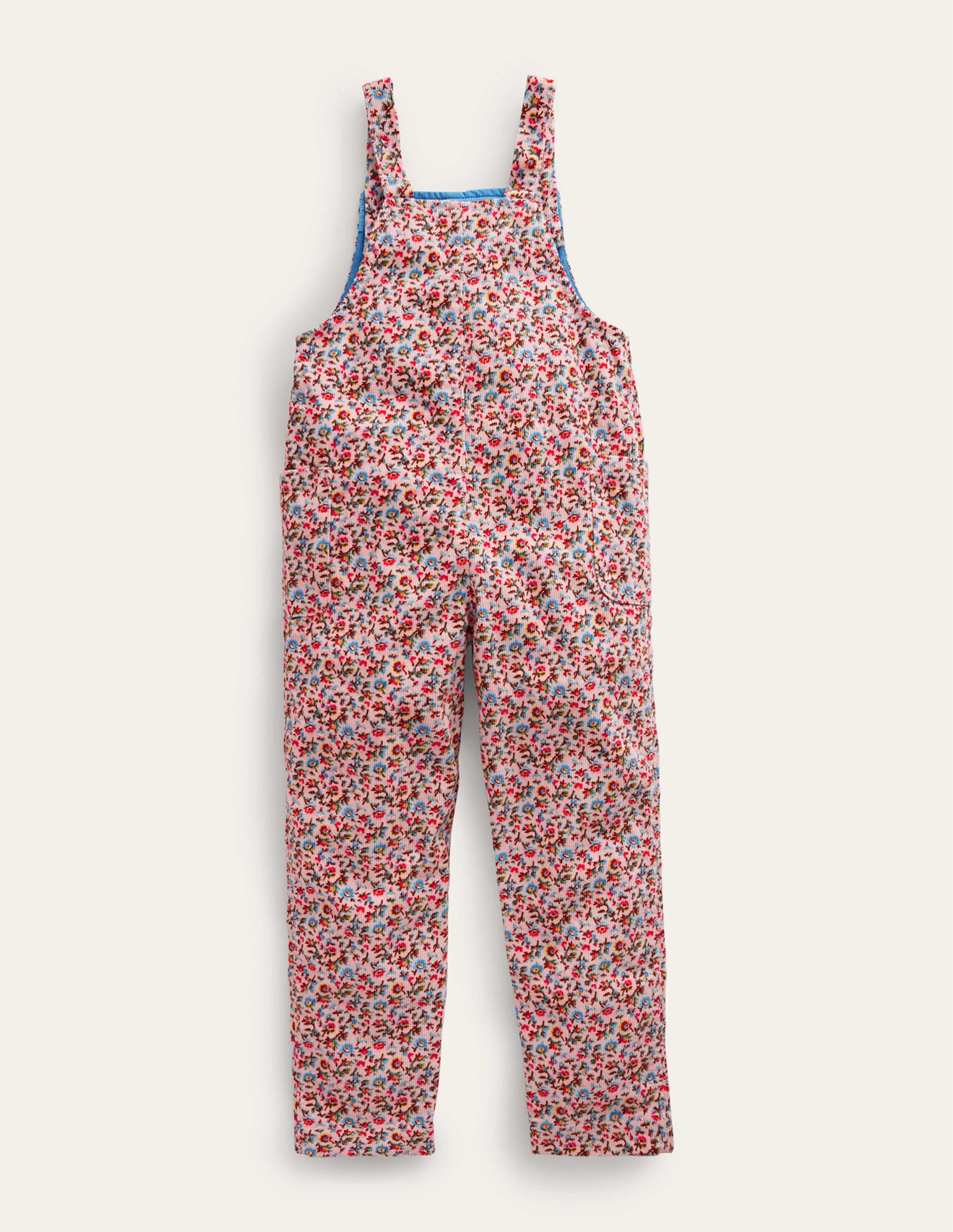 Relaxed Cord Dungarees-Light Pink Bramble - Image 2