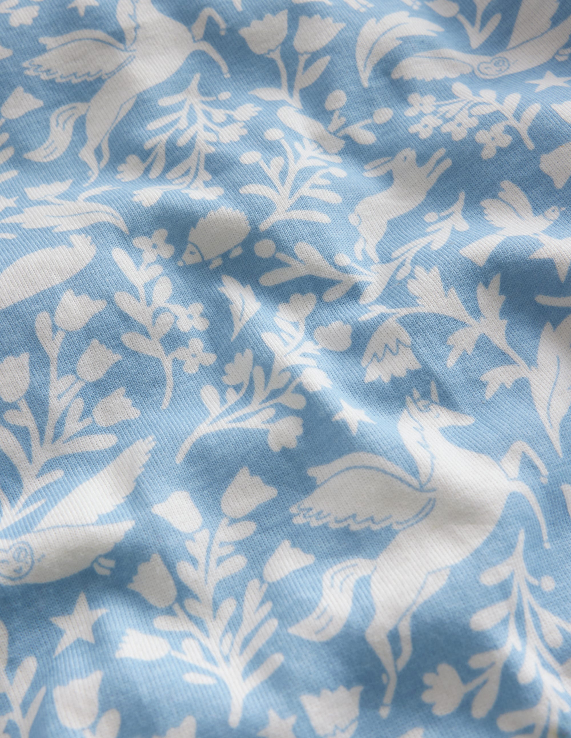 Snug Henley Pyjamas-Ice Blue Pets - Image 3
