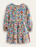 Twirly Cotton Dress-Multi Easter Poppy
