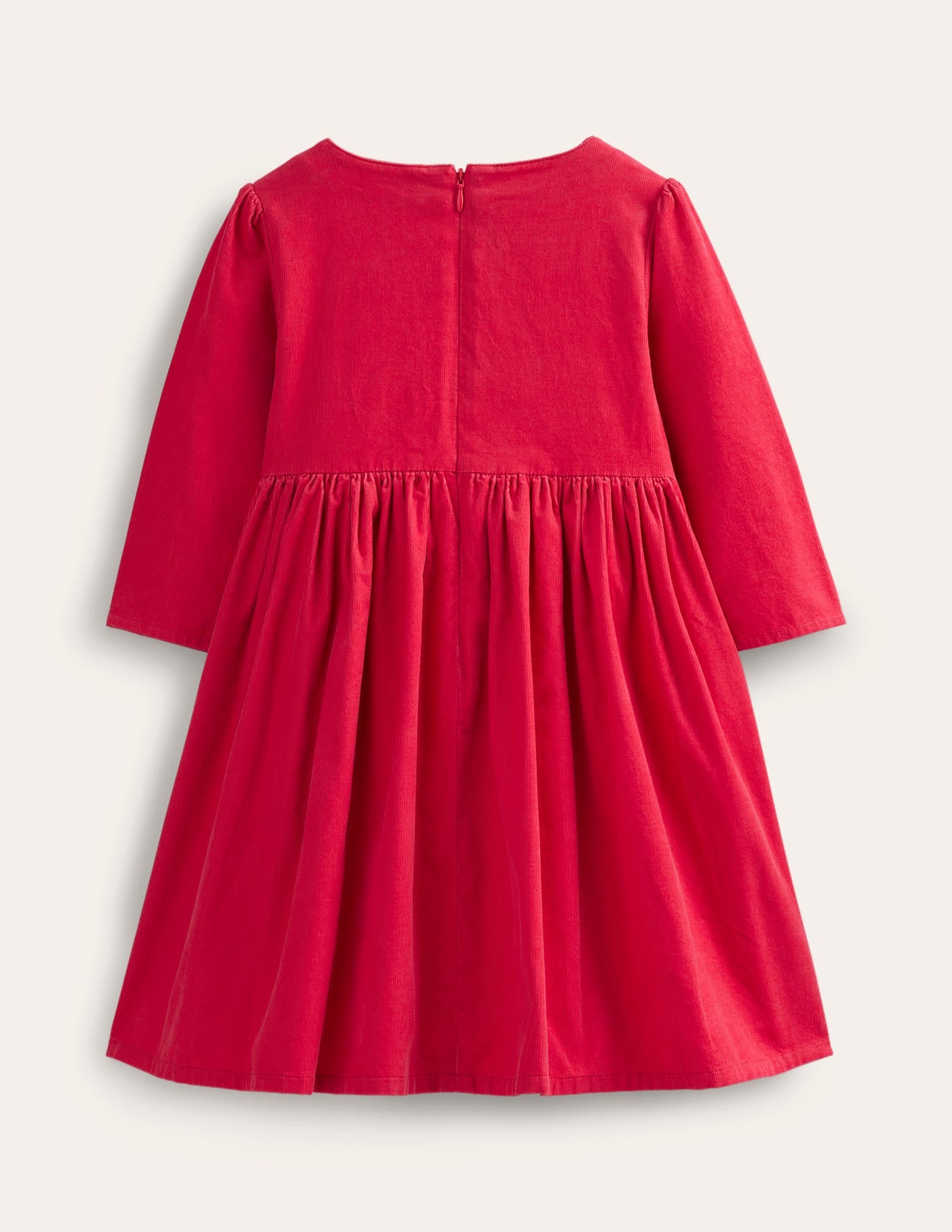 Embroidered Cord Dress-Pop Peony Festive - Image 2