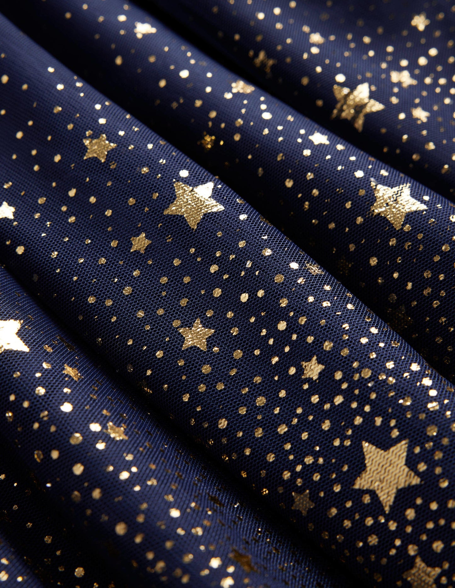 Dip Dye Metallic Party Dress-French Navy