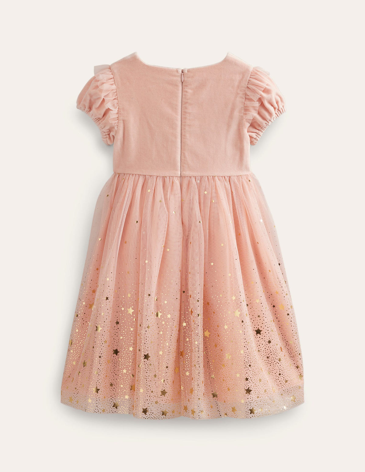 Dip Dye Metallic Party Dress-Provence Dusty Pink / Gold - Image 2