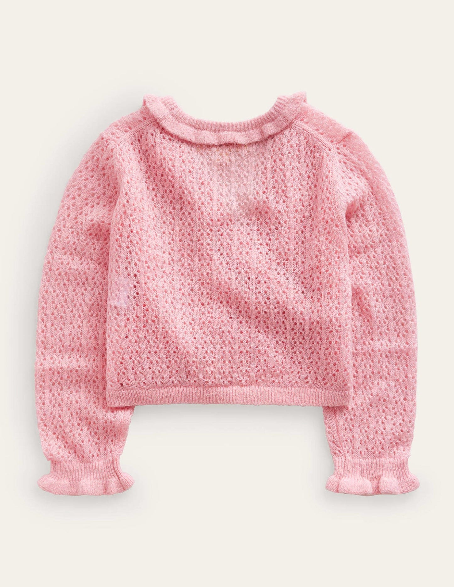 Ballet Wrap Cardigan-Almond Pink