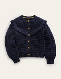Tassel Cardigan-Navy
