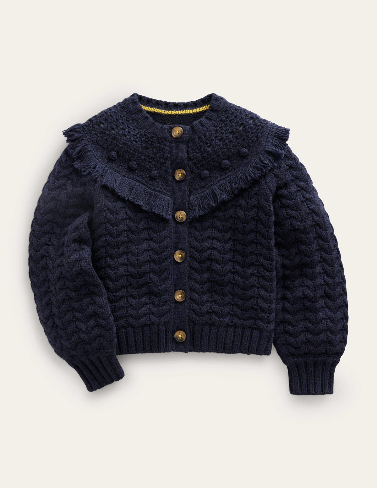 Tassel Cardigan-Navy-1