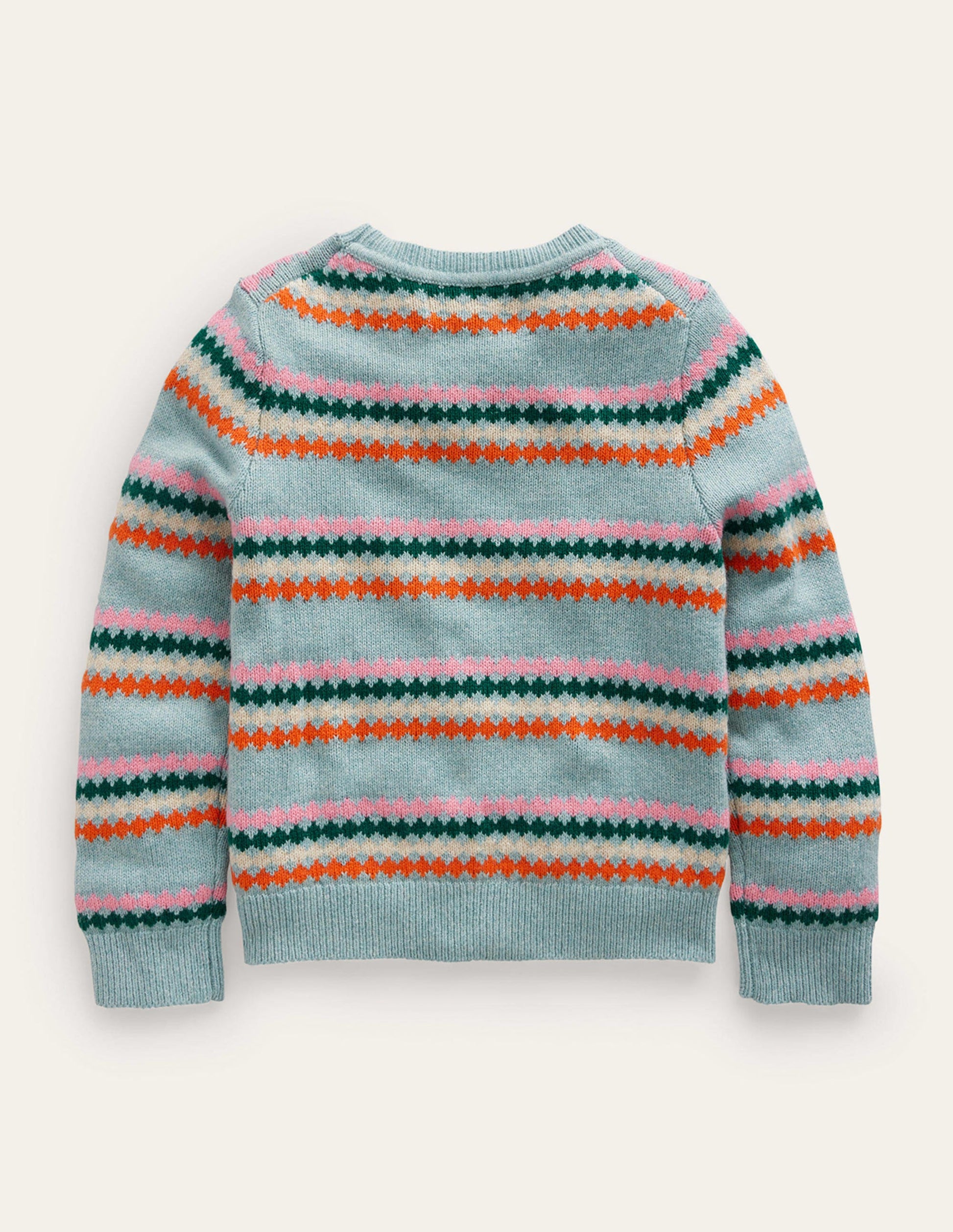 All Over Fair Isle Jumper-Dusk Blue Stripe-3