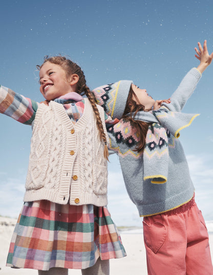 Cosy Fair Isle Jumper-Dusk Blue-4