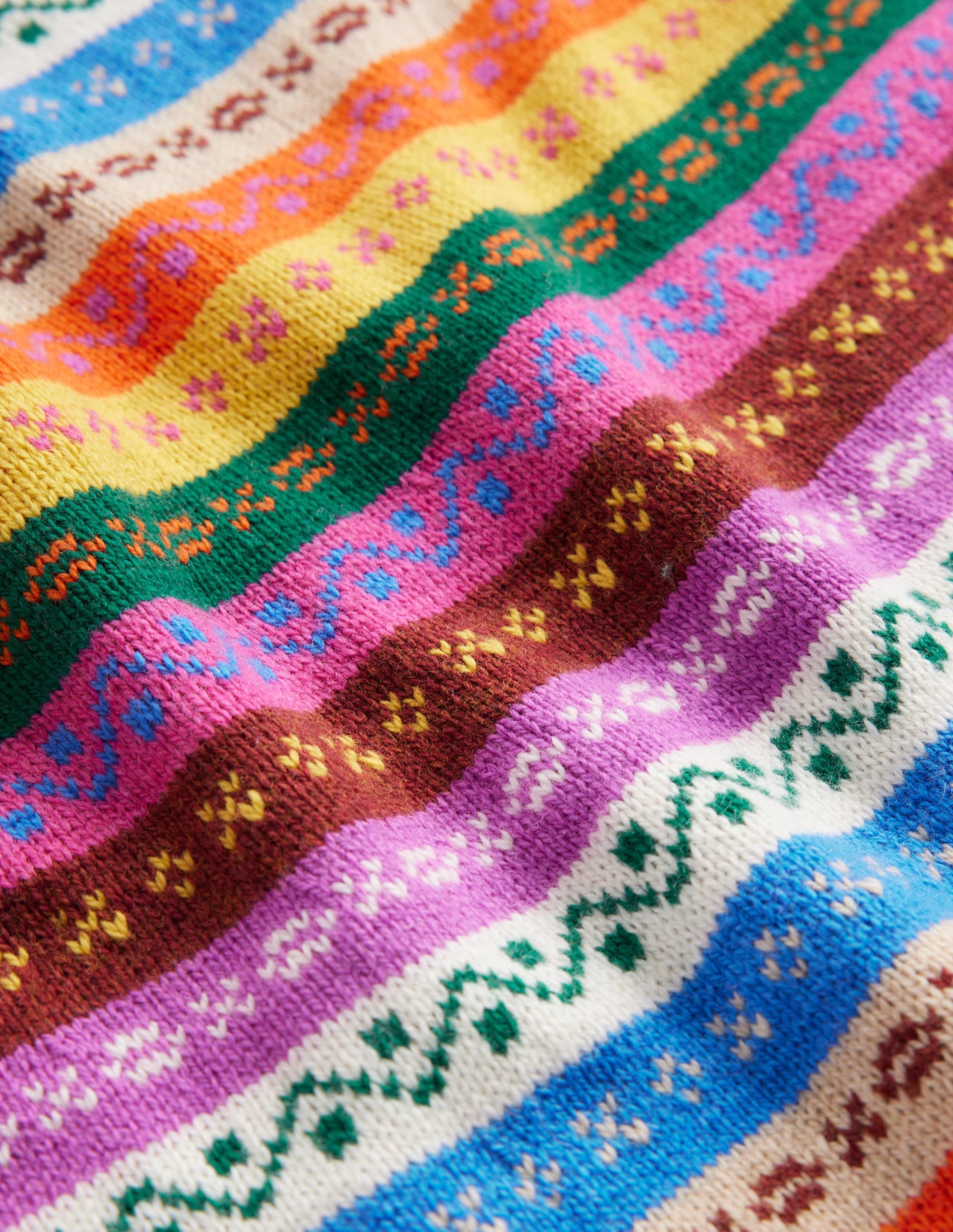 Fair Isle Jumper Dress-Multi Fair Isle - Image 3