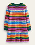 Fair Isle Jumper Dress-Multi Fair Isle