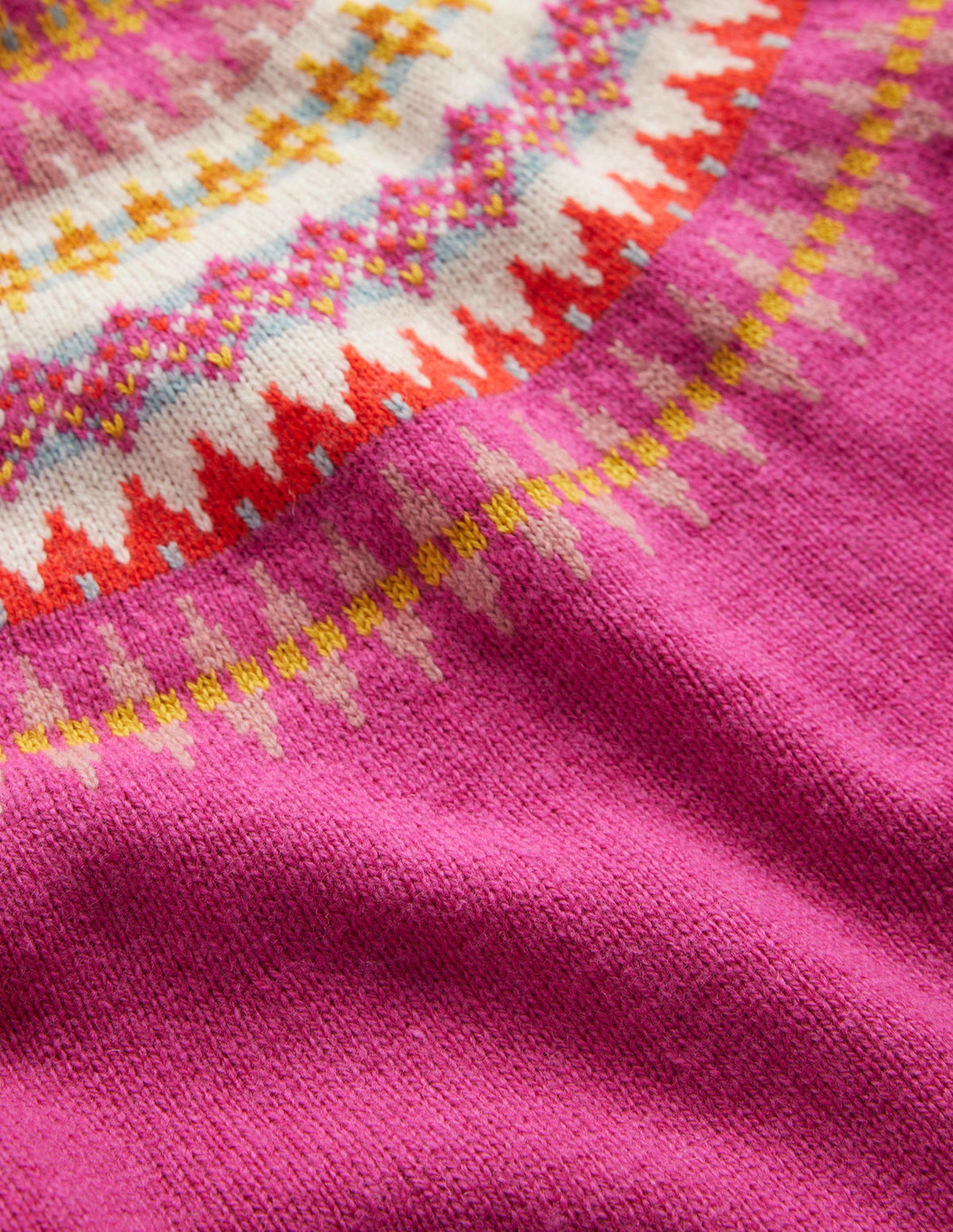 Fair Isle Jumper Dress-Mid Pink Fair Isle-3
