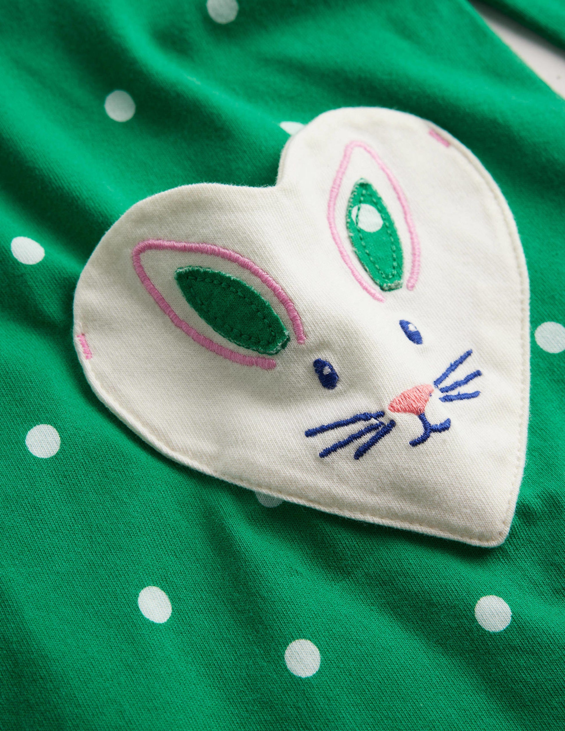 Collared Pocket Tunic-Veridian Green Spot Bunny-3