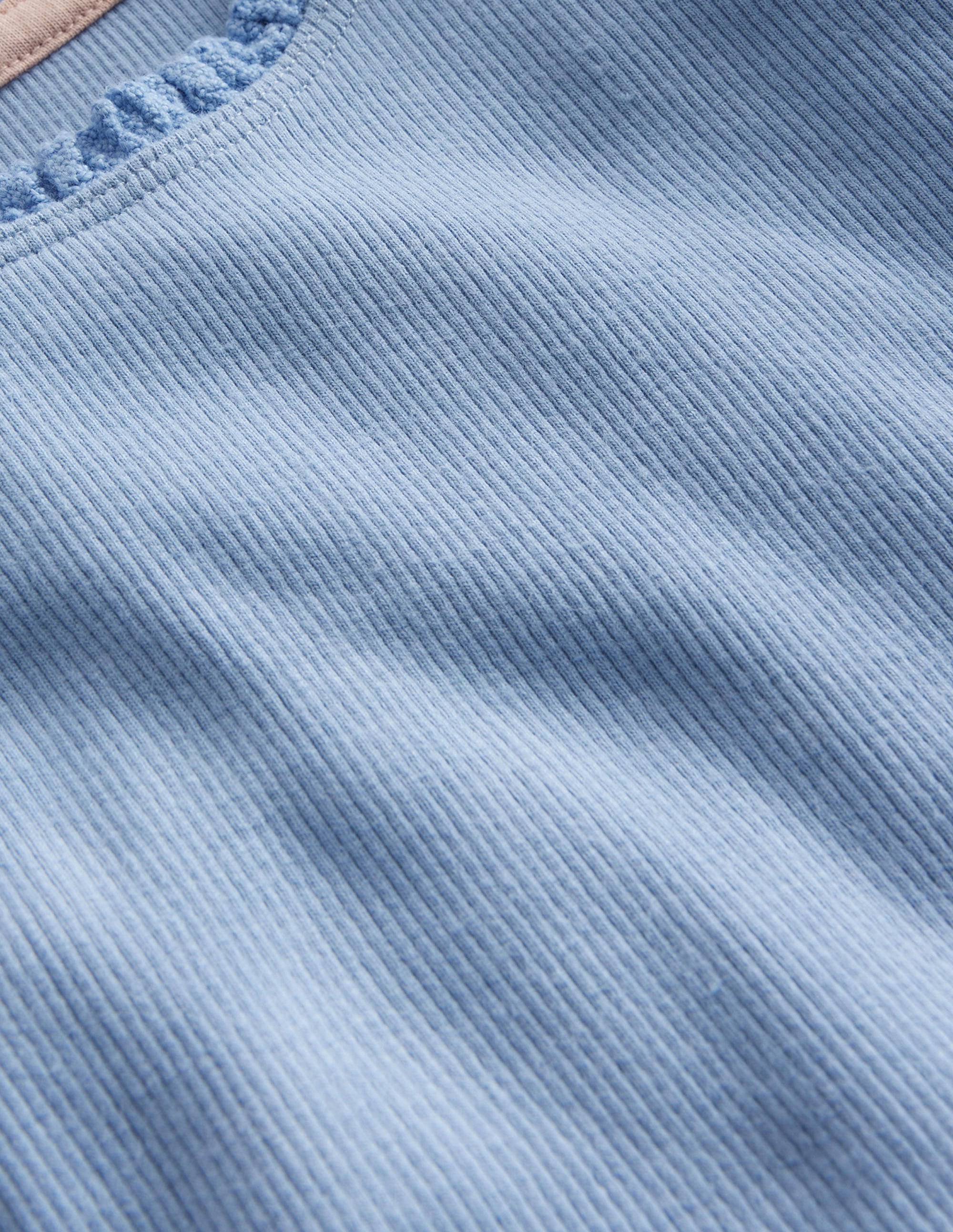 Ribbed Long Sleeve T-Shirt-Dusk Blue - Image 3