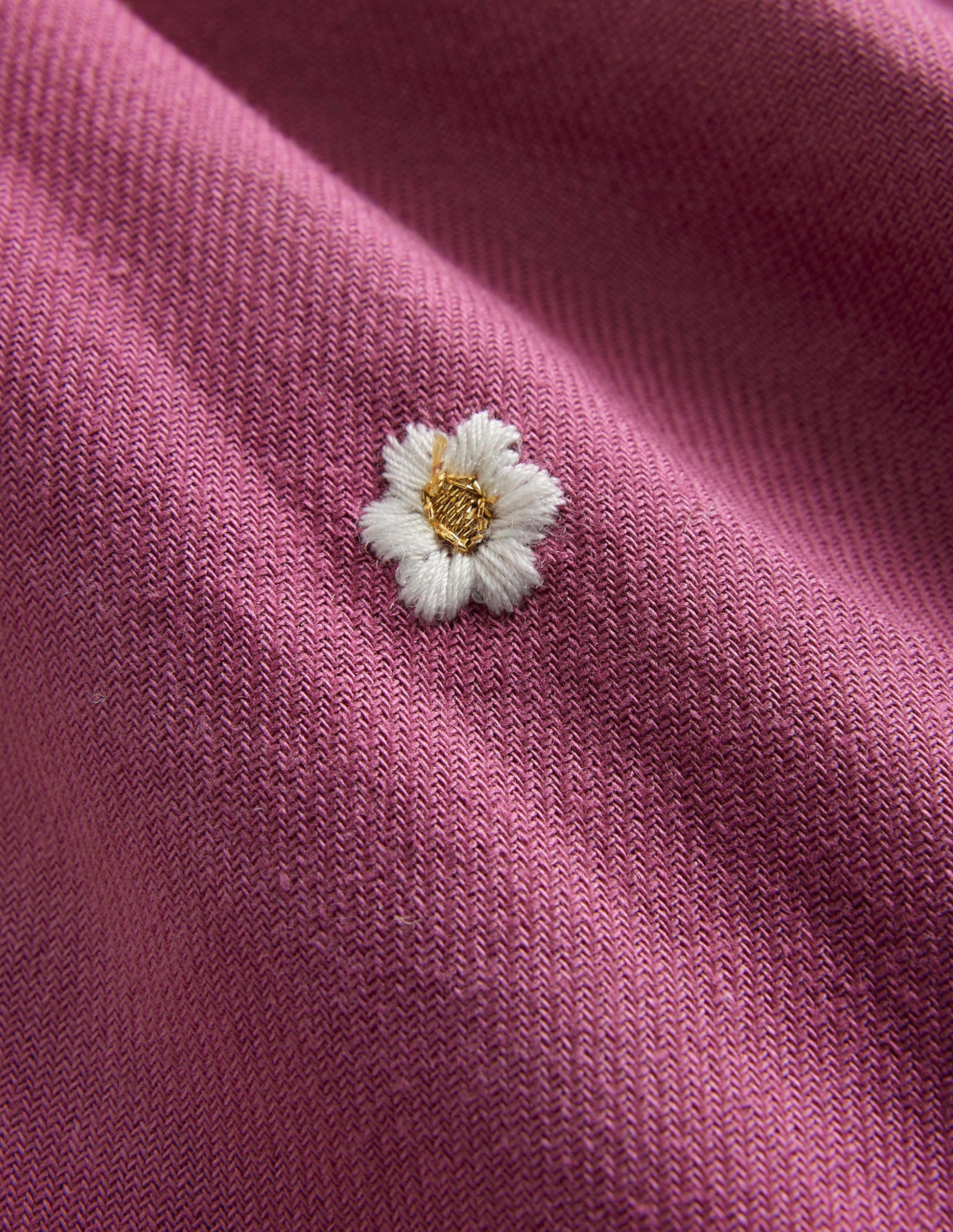 Embroidered Twirly Skirt-Teacup Pink Daisy-3