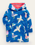 Towelling Throw-On-Directoire Blue Seagulls
