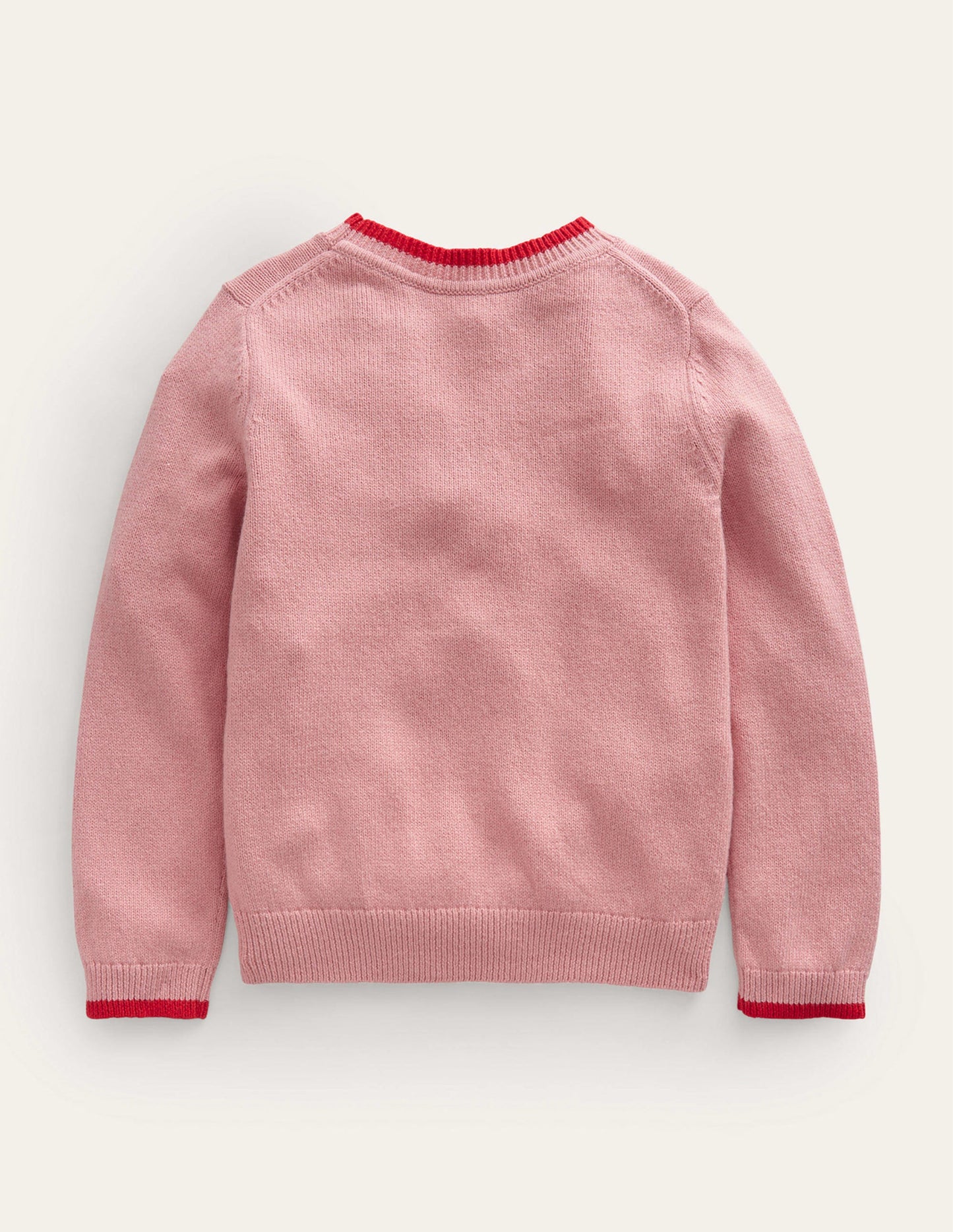 Novelty Jumper-Almond Pink Robin