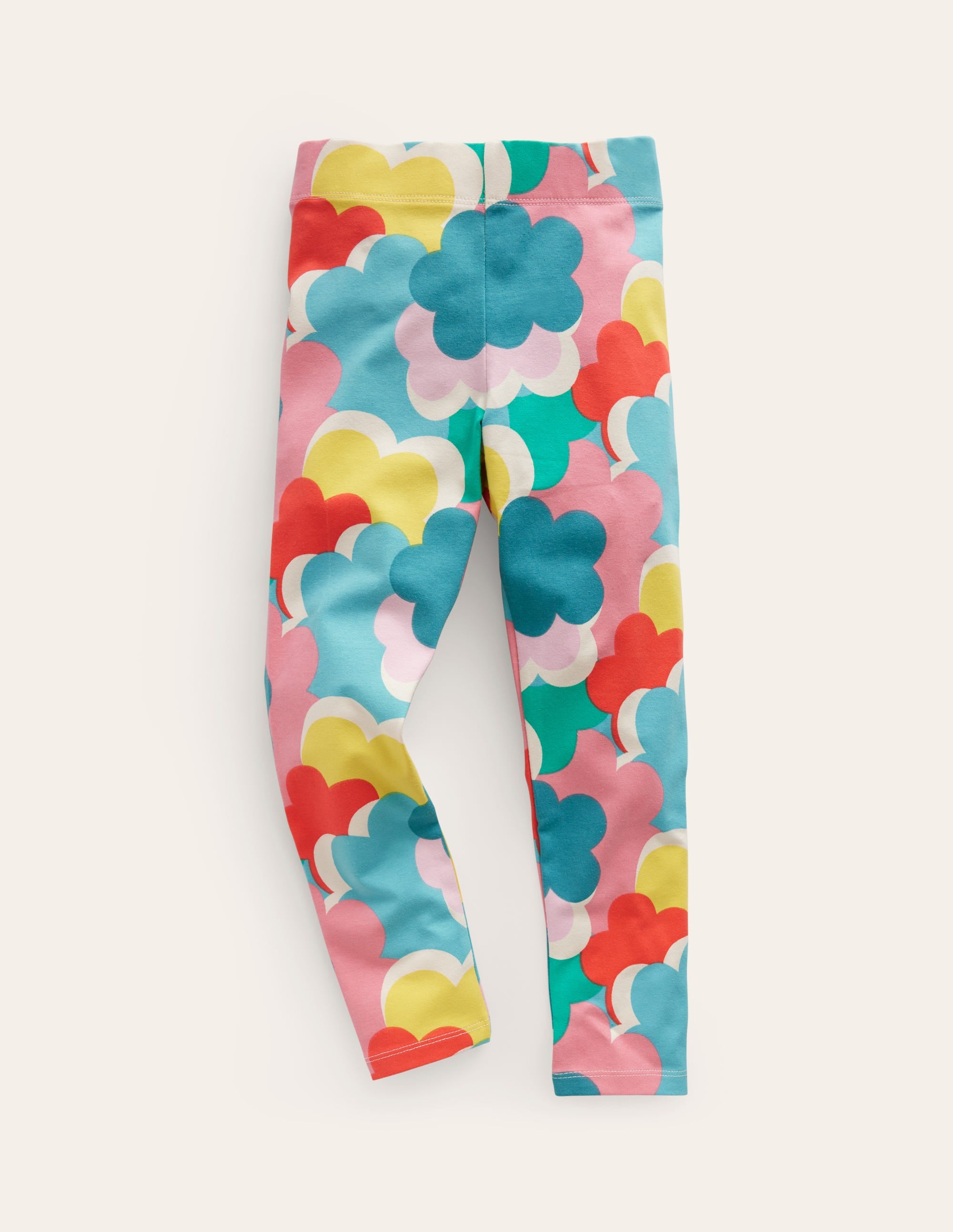 Fun Leggings-Multi Rainbow Clouds - Image 1