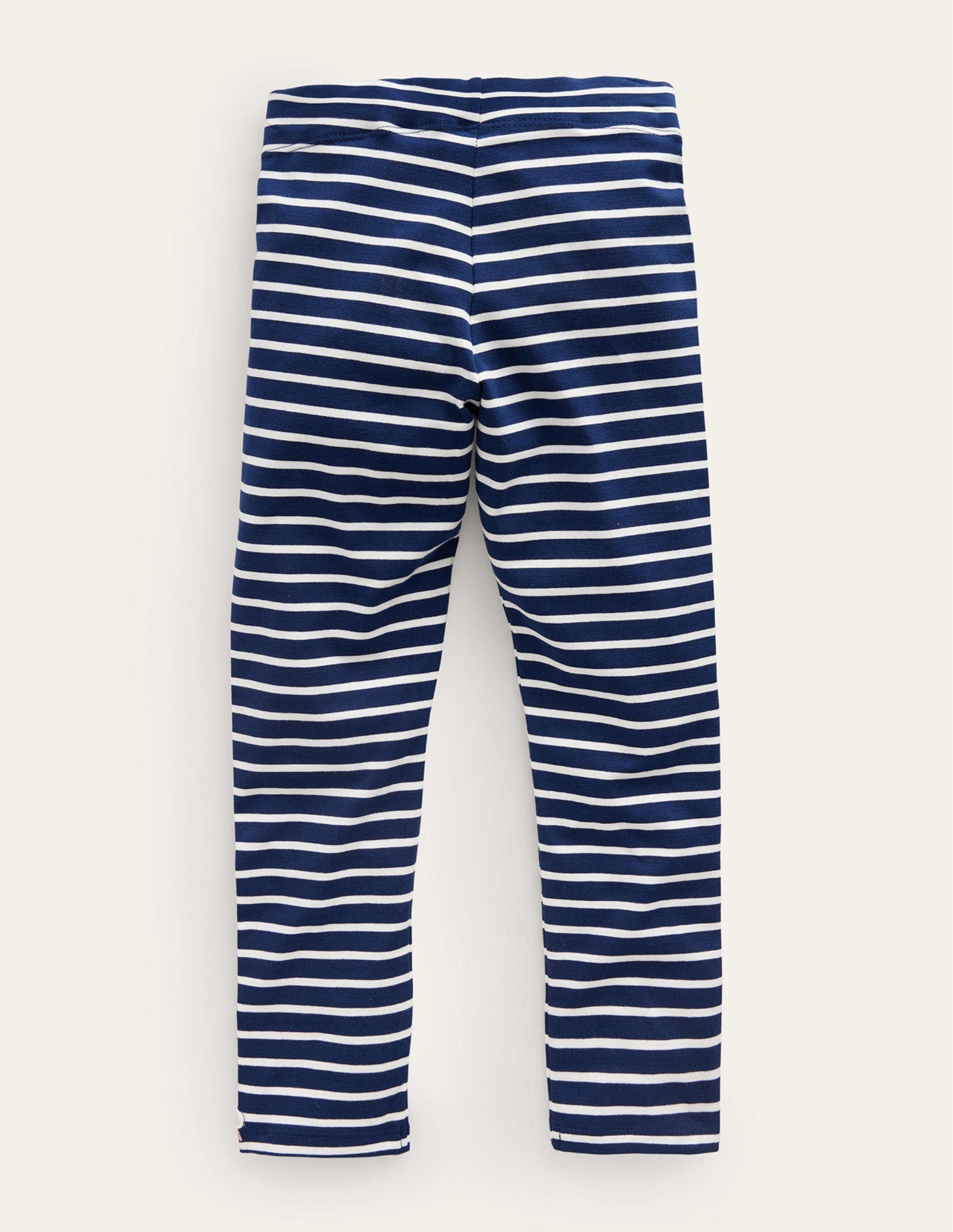Appliqué Leggings-College Navy/Ivory Festive-2