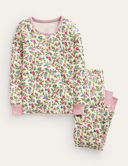 Snug Henley Pyjamas-Ivory Rambling Rose-1