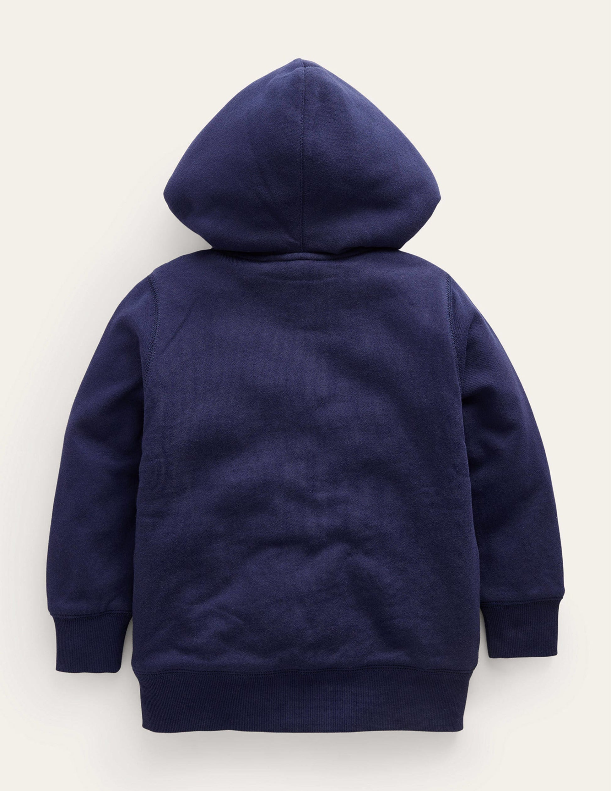 Applique Lined Hoodie-French Navy Hearts-2