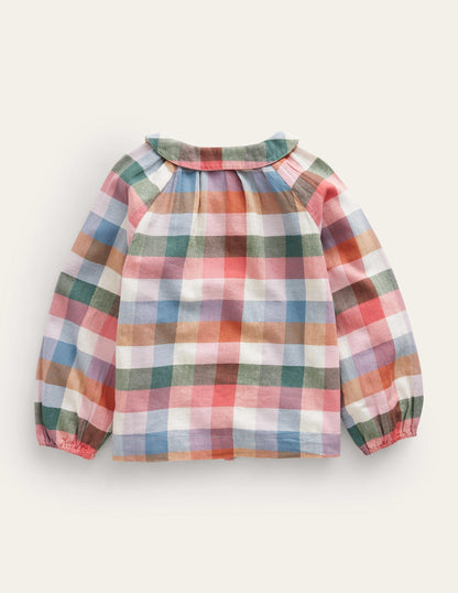 Check Blouse-Pink / Green Multi Gingham-2