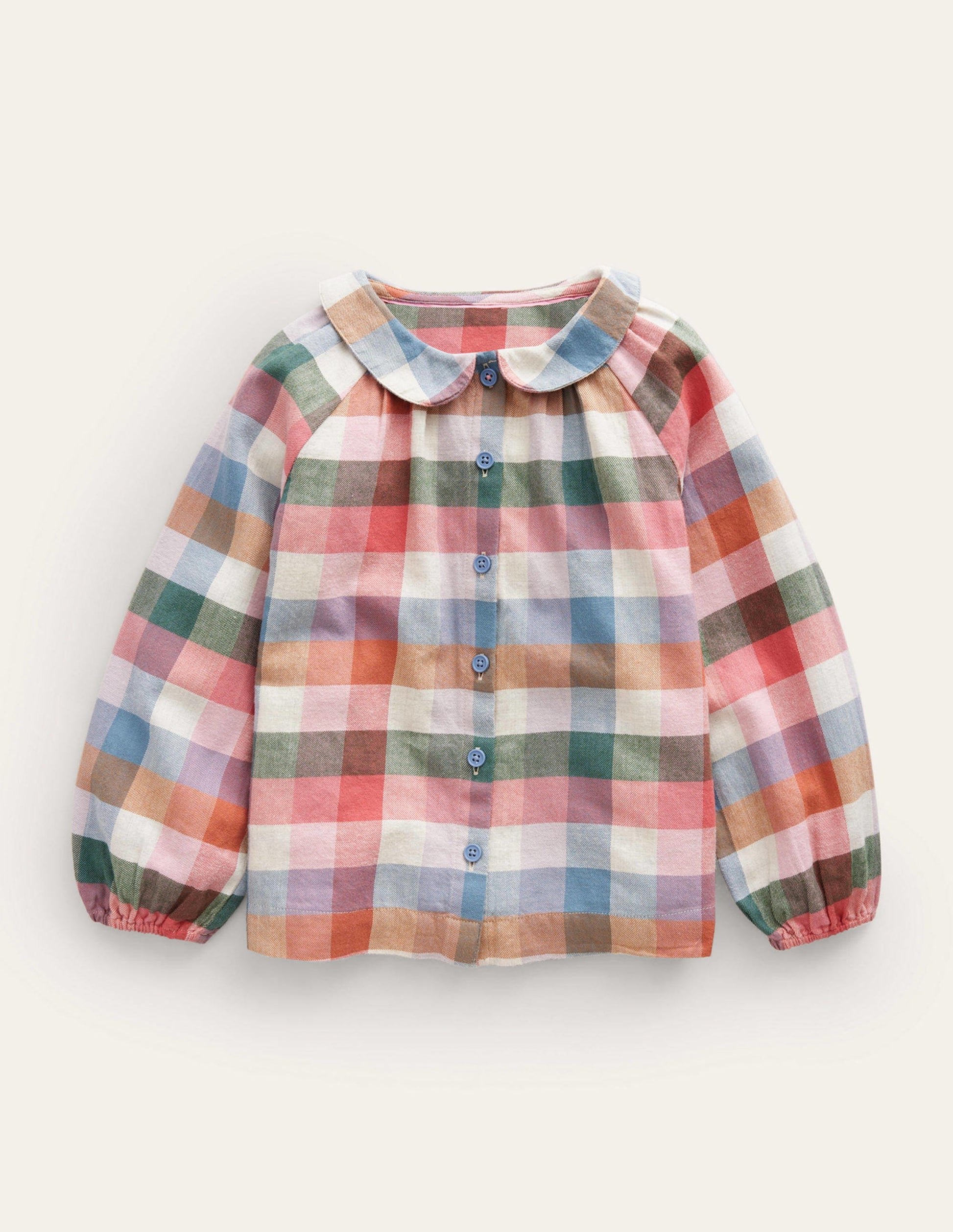 Check Blouse-Pink / Green Multi Gingham-1