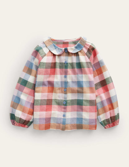 Check Blouse-Pink / Green Multi Gingham-1