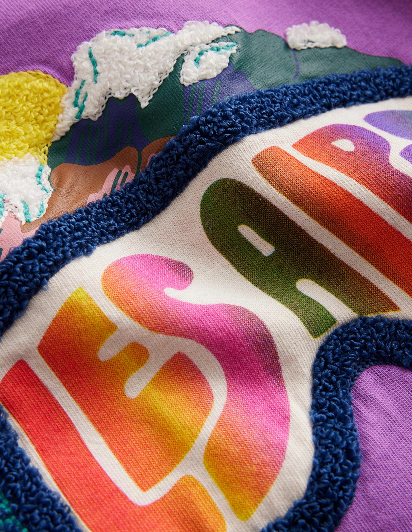 Boucle Logo T-shirt-Wisteria Purple Les Alpes