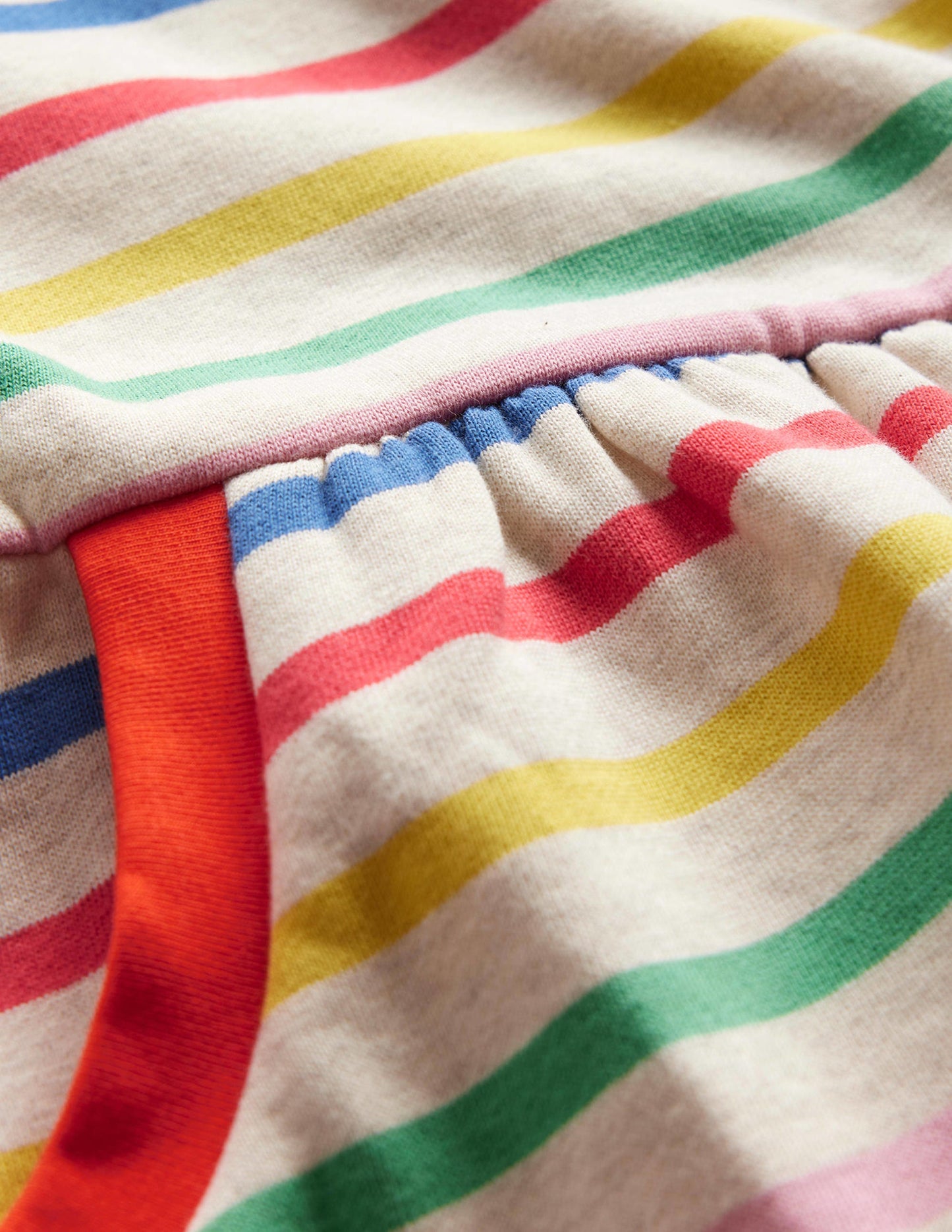 Cosy Printed Sweatshirt Dress-Multi Stripe