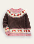 Swing Fair Isle Jumper-Charcoal Grey Robins
