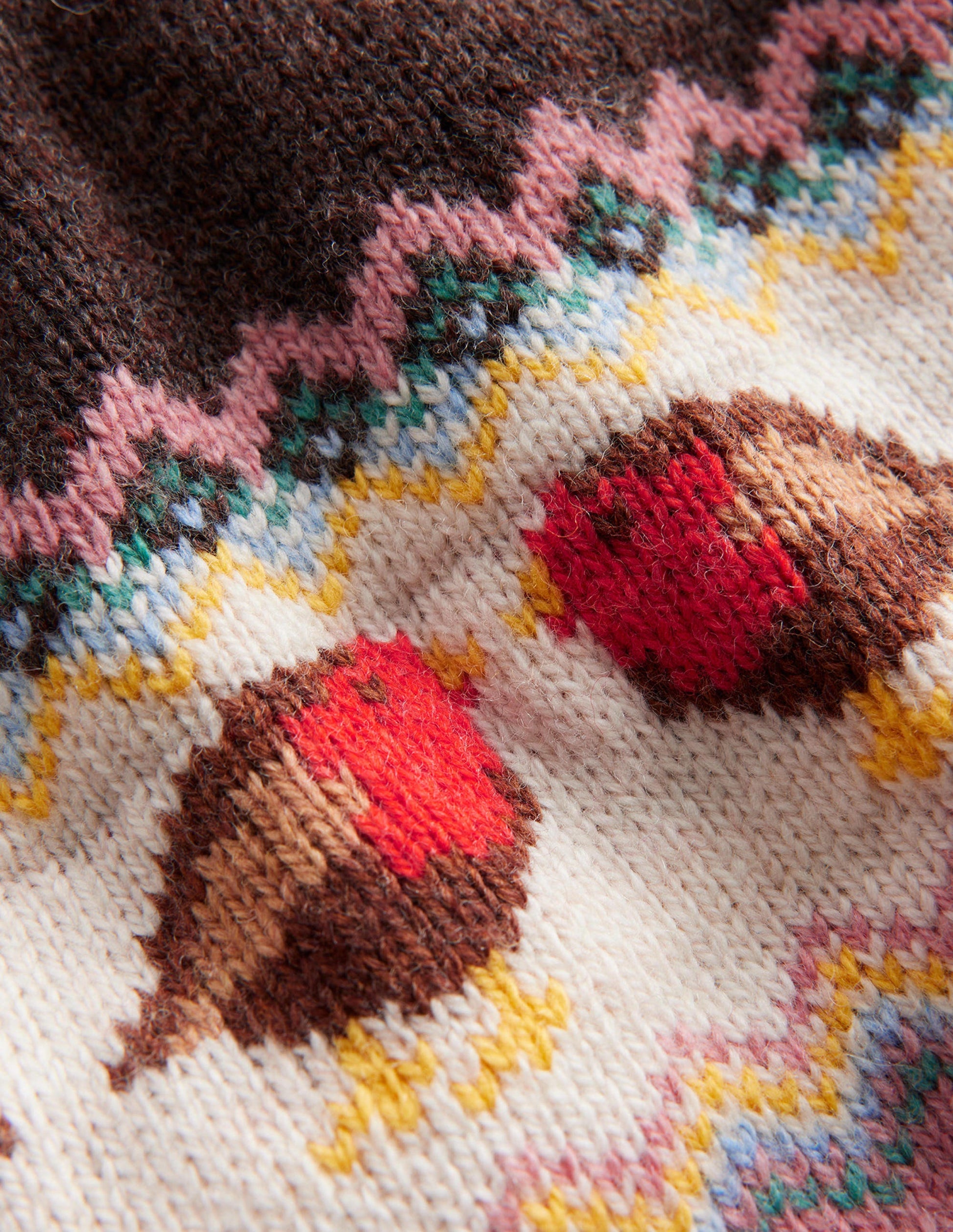 Swing Fair Isle Jumper-Charcoal Grey Robins-3