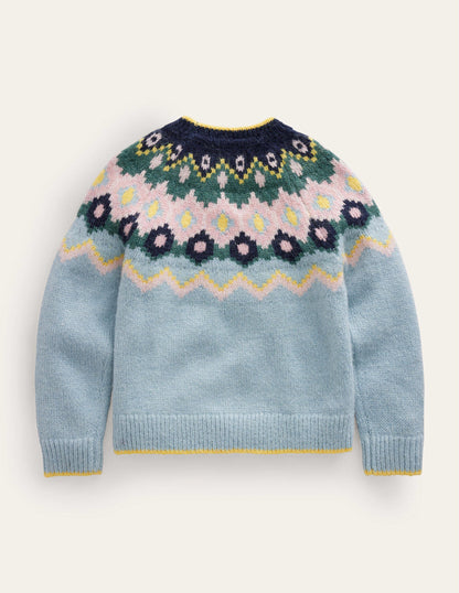 Cosy Fair Isle Jumper-Dusk Blue-2