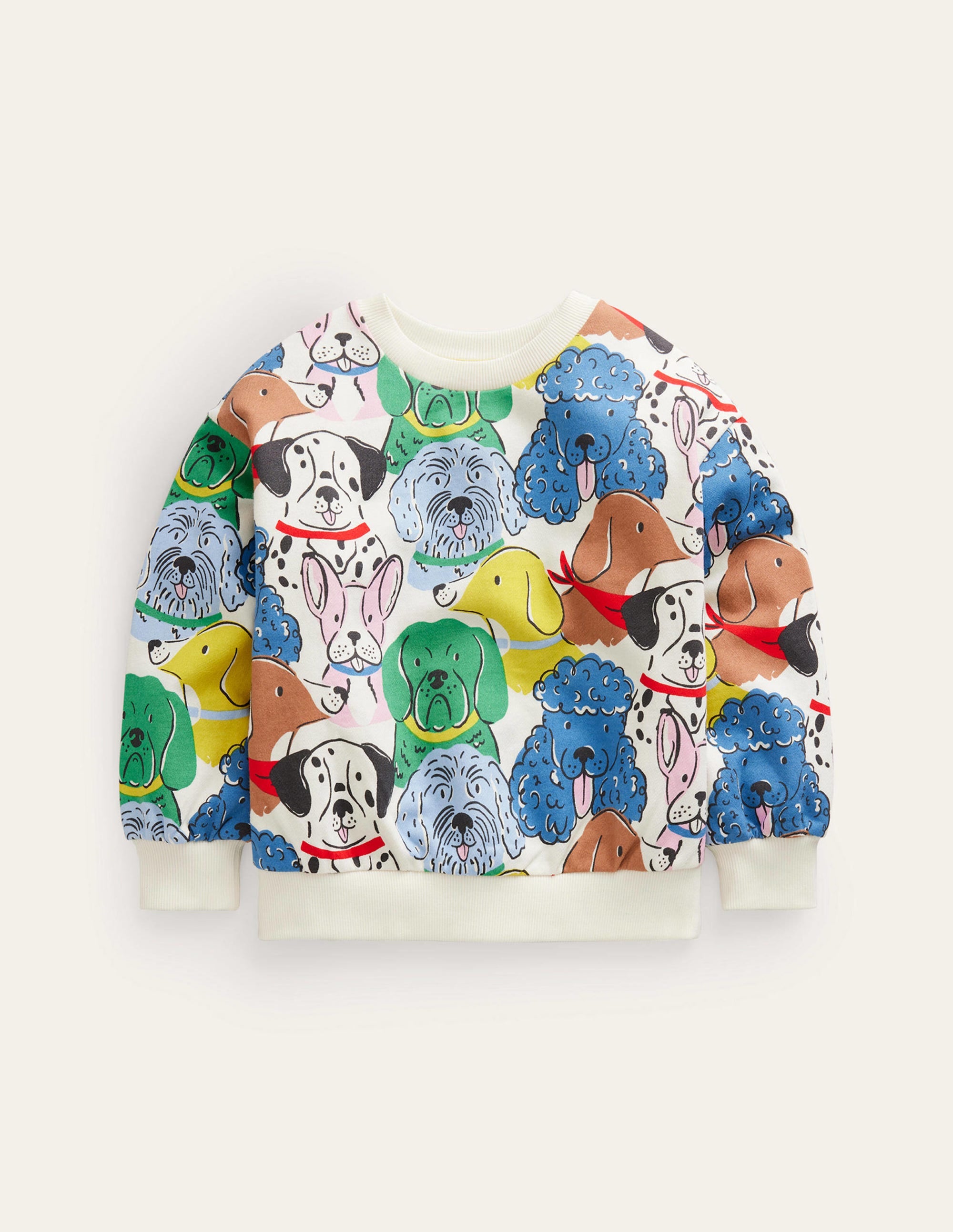 Printed Relaxed Sweatshirt-Multi Dogs - Image 3