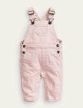 Patch Pocket Dungarees-Boto Pink Ticking