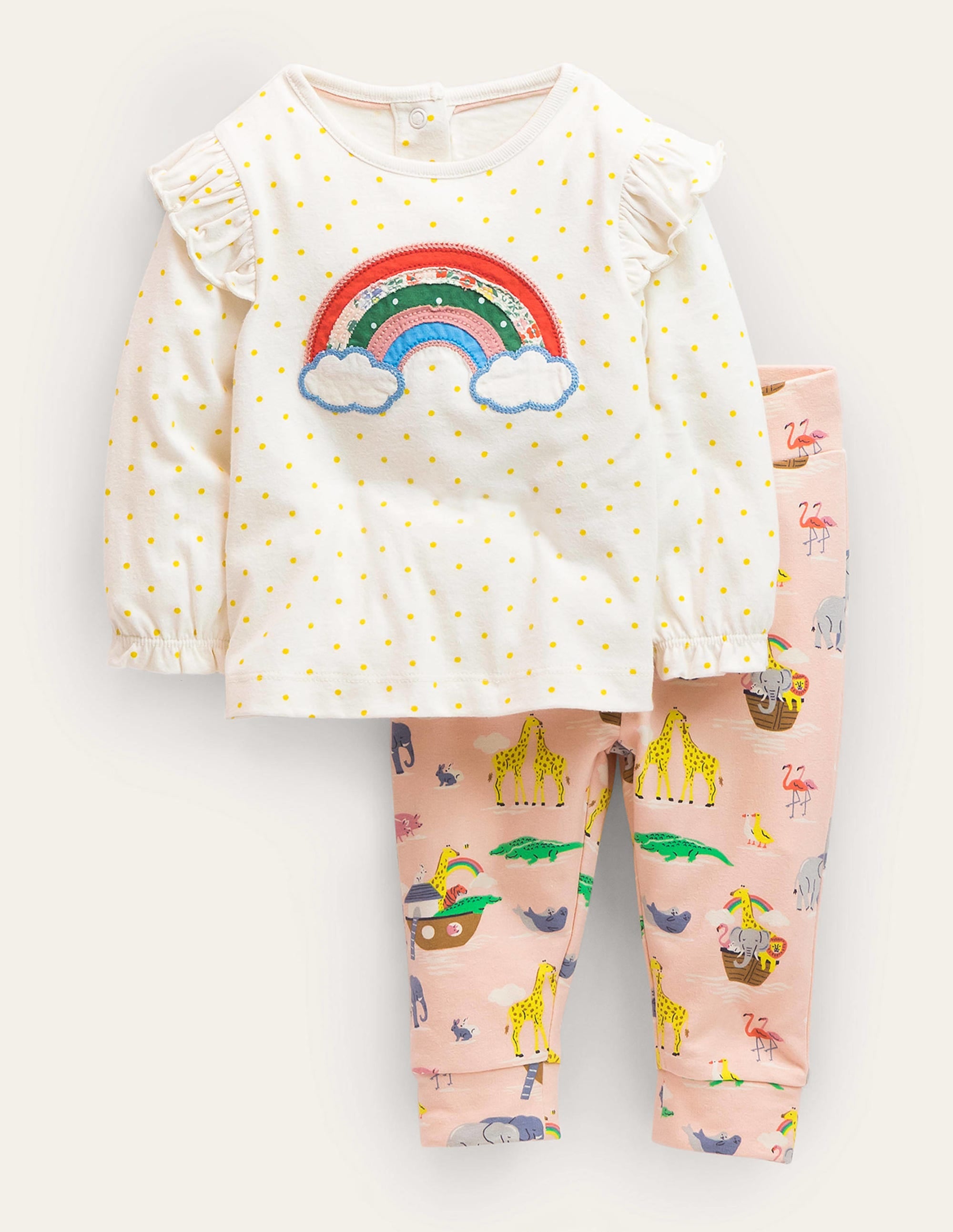 Jersey Play Set-Provence Dusty Pink Animals - Image 1