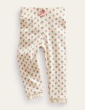 Ribbed Lace Leggings-Vanilla Pod Micro Bud