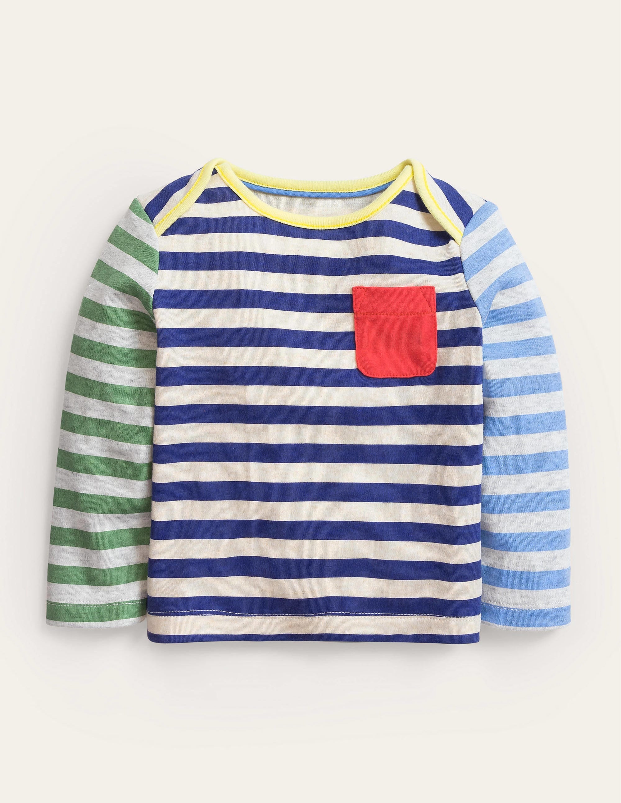 GOTS Stripe T-Shirt-Multi Hotchpotch - Image 1