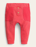 Garment Wash Bottoms-Jam Red