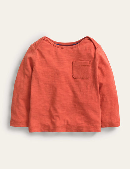 Garment Wash T-Shirt-Jam Red-1