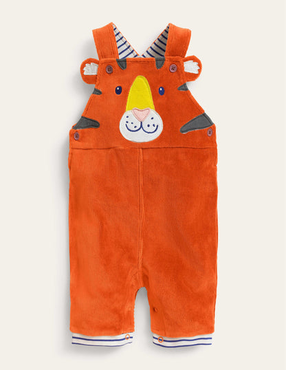 Appliqué Dungarees-Autumn Maple Tiger-1