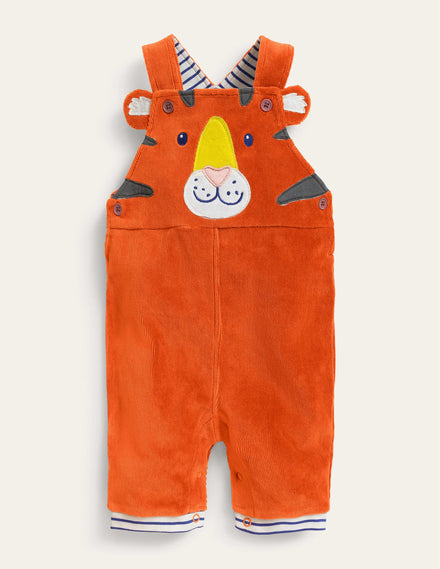 Appliqué Dungarees-Autumn Maple Tiger
