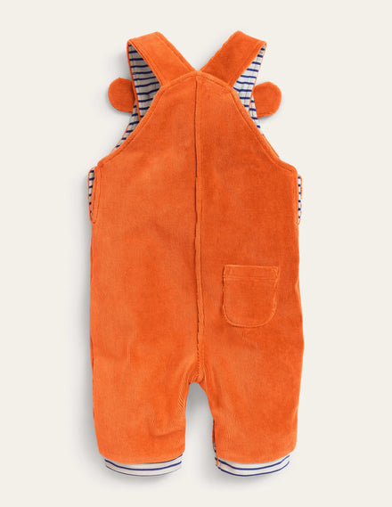 Appliqué Dungarees-Autumn Maple Tiger
