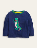 Lift-the-flap T-shirt-Starboard Blue Crocodile